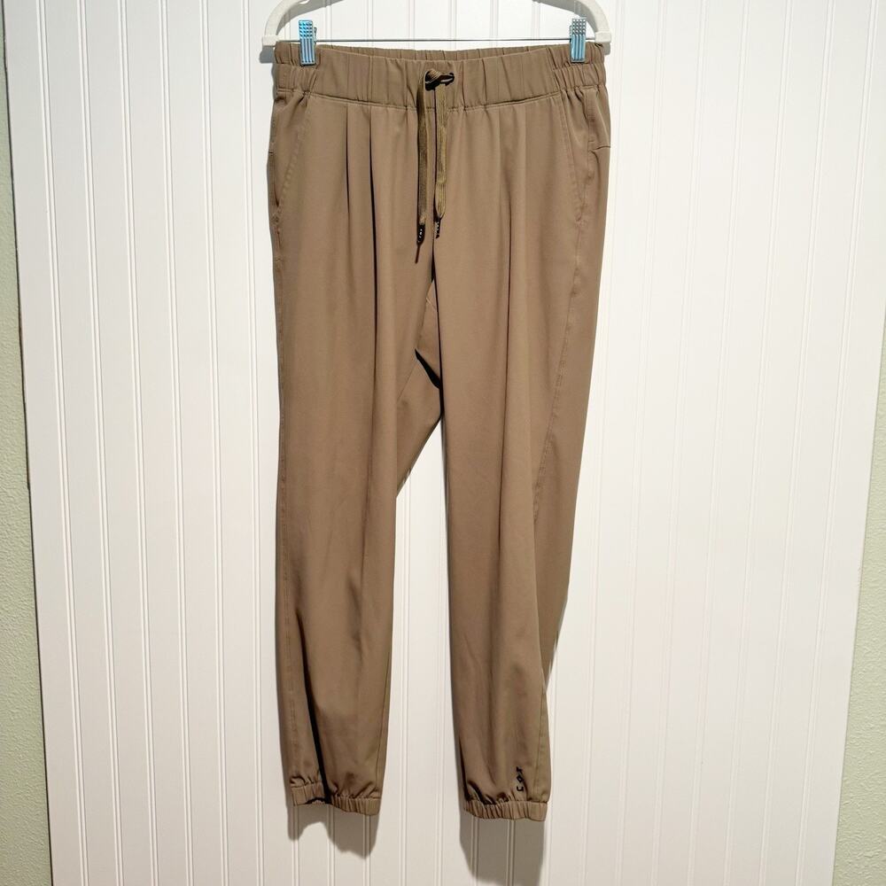Kavu Tan Bucerias Pants UPF 50 Stretchy Joggers Size Large - Picture 1 of 6
